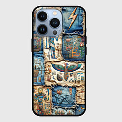 Чехол для iPhone 13 Pro Пэчворк из Египетских мотивов, цвет: 3D-черный