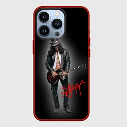 Чехол для iPhone 13 Pro Слэш музыкант группы Guns N Roses, цвет: 3D-красный