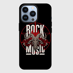 Чехол для iPhone 13 Pro Рок музыка - тяжёлый рок, цвет: 3D-черный