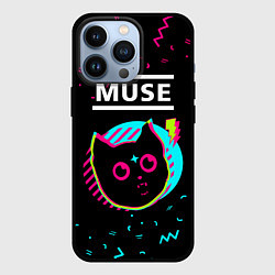 Чехол для iPhone 13 Pro Muse - rock star cat, цвет: 3D-черный
