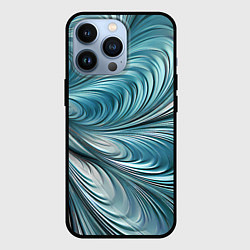 Чехол для iPhone 13 Pro Металлические завитки узоры, цвет: 3D-черный