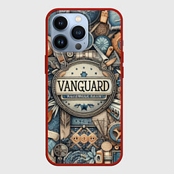 Чехол для iPhone 13 Pro Vanguard composition - ai art, цвет: 3D-красный