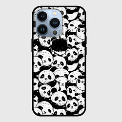 Чехол для iPhone 13 Pro Выходной господина злодея с пандами, цвет: 3D-черный