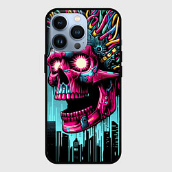 Чехол для iPhone 13 Pro Cyber skull - ai art fantasy, цвет: 3D-черный