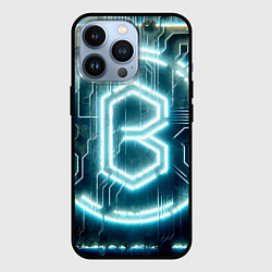 Чехол для iPhone 13 Pro Неоновая вывеска - свечение, цвет: 3D-черный