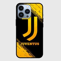 Чехол для iPhone 13 Pro Juventus - gold gradient, цвет: 3D-черный