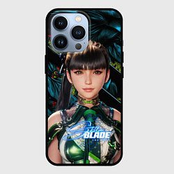 Чехол для iPhone 13 Pro Stellar Blade Eve green texture, цвет: 3D-черный