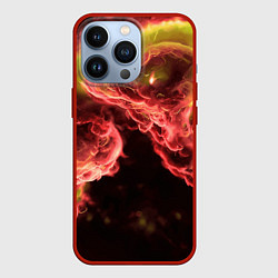 Чехол для iPhone 13 Pro Адское пламя инферно - inferno flame, цвет: 3D-красный