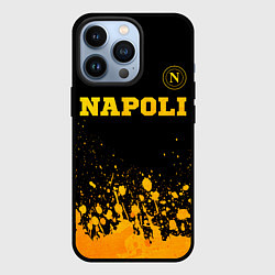 Чехол для iPhone 13 Pro Napoli - gold gradient посередине, цвет: 3D-черный