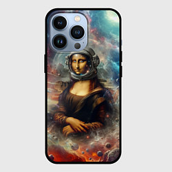 Чехол для iPhone 13 Pro Мона Лиза в открытом космосе - нейросеть, цвет: 3D-черный