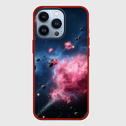 Чехол для iPhone 13 Pro Абстрактные вселенная космос, цвет: 3D-красный