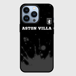 Чехол для iPhone 13 Pro Aston Villa sport на темном фоне посередине, цвет: 3D-черный
