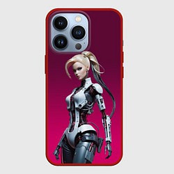 Чехол для iPhone 13 Pro Beauty cyber Barbie - ai art fantasy, цвет: 3D-красный