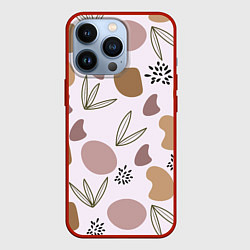 Чехол для iPhone 13 Pro Пятна и семена, цвет: 3D-красный
