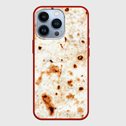 Чехол для iPhone 13 Pro Текстура светлого лаваша, цвет: 3D-красный