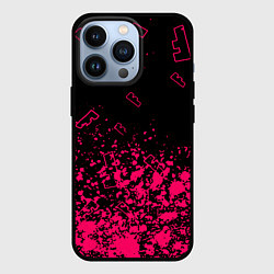 Чехол для iPhone 13 Pro Fortnite розовый стиль геймер, цвет: 3D-черный