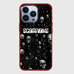 Чехол для iPhone 13 Pro Scorpions rock group, цвет: 3D-красный