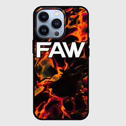 Чехол для iPhone 13 Pro FAW red lava, цвет: 3D-черный