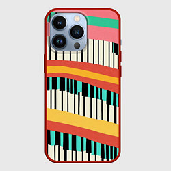 Чехол для iPhone 13 Pro Пиянино, цвет: 3D-красный