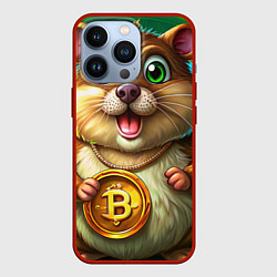 Чехол iPhone 13 Pro Хомяк в крипте