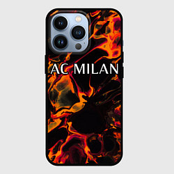 Чехол для iPhone 13 Pro AC Milan red lava, цвет: 3D-черный