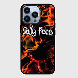 Чехол для iPhone 13 Pro Sally Face red lava, цвет: 3D-черный
