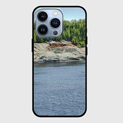 Чехол для iPhone 13 Pro Троицко-байновское месторождение глины, цвет: 3D-черный