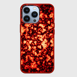 Чехол для iPhone 13 Pro Узор огня, цвет: 3D-красный