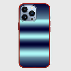 Чехол для iPhone 13 Pro Полосы градиент, цвет: 3D-красный