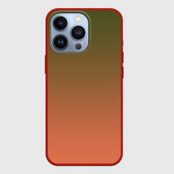 Чехол для iPhone 13 Pro Абстрактный градиент, цвет: 3D-красный