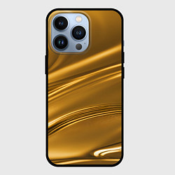 Чехол для iPhone 13 Pro Золотой сплав абстрактная текстура, цвет: 3D-черный