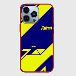 Чехол для iPhone 13 Pro Fallout film geometry, цвет: 3D-красный