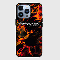 Чехол iPhone 13 Pro Cyberpunk 2077 red lava