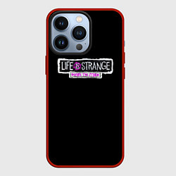 Чехол для iPhone 13 Pro Life is strange logo game, цвет: 3D-красный