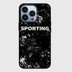 Чехол для iPhone 13 Pro Sporting black ice, цвет: 3D-черный