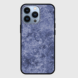 Чехол для iPhone 13 Pro Абстракция - синий лёд, цвет: 3D-черный