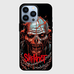 Чехол для iPhone 13 Pro Slipknot зомби в цепи, цвет: 3D-черный