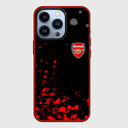 Чехол для iPhone 13 Pro Arsenal spash, цвет: 3D-красный