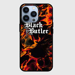 Чехол для iPhone 13 Pro Black Butler red lava, цвет: 3D-черный