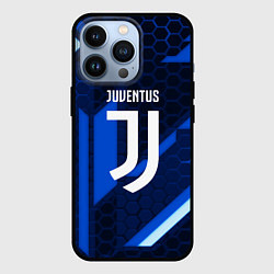 Чехол для iPhone 13 Pro Juventus sport geometry steel, цвет: 3D-черный