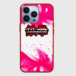 Чехол для iPhone 13 Pro Tekken neon flame, цвет: 3D-красный