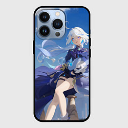 Чехол для iPhone 13 Pro Genshin Impact Furina радостная, цвет: 3D-черный