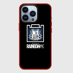Чехол для iPhone 13 Pro Rainbnow six онлайн шутер, цвет: 3D-красный