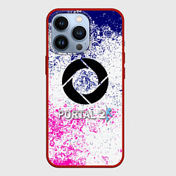 Чехол для iPhone 13 Pro Portal брызги красок текстура, цвет: 3D-красный