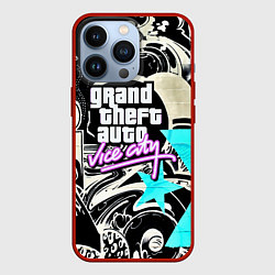 Чехол для iPhone 13 Pro GTA vice city grafiti, цвет: 3D-красный