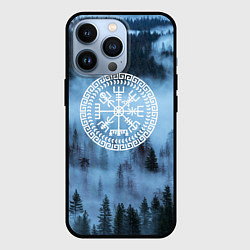 Чехол для iPhone 13 Pro Символика вегвизир - помни свои корни, цвет: 3D-черный