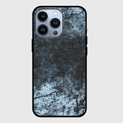 Чехол iPhone 13 Pro Абстракция - серо-синий ветер