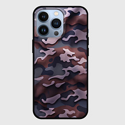 Чехол для iPhone 13 Pro Камуфляж-грязь, цвет: 3D-черный