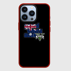 Чехол для iPhone 13 Pro GTA 5 London, цвет: 3D-красный