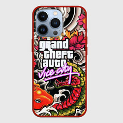 Чехол для iPhone 13 Pro GTA vice city yakudza, цвет: 3D-красный